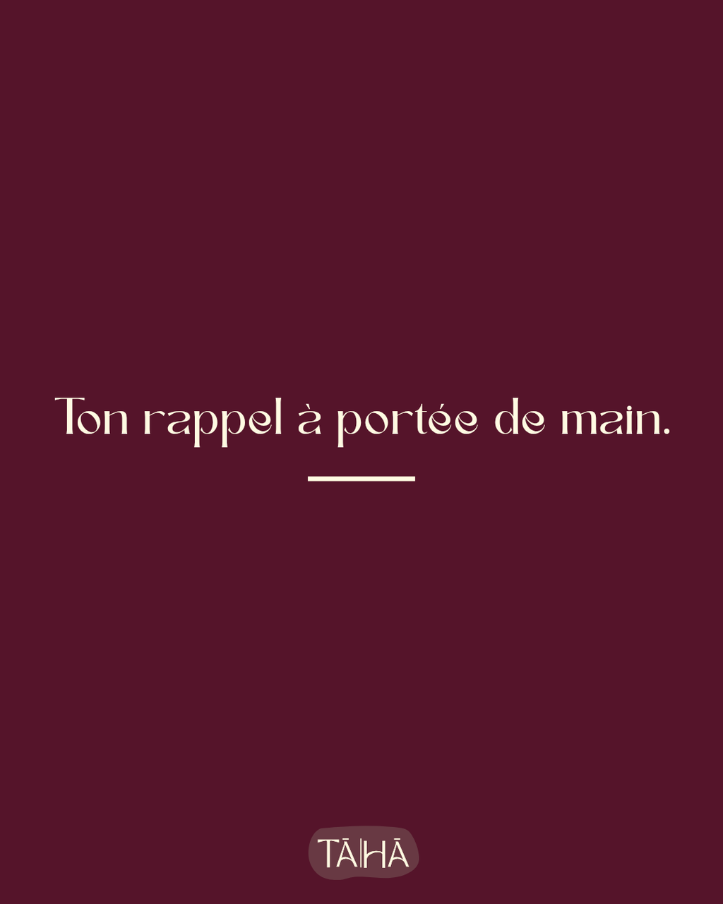 Ton rappel à portée de main 