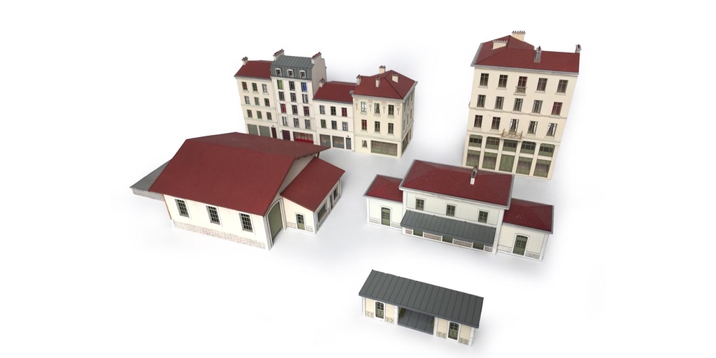 Bâtiments à l'échelle N