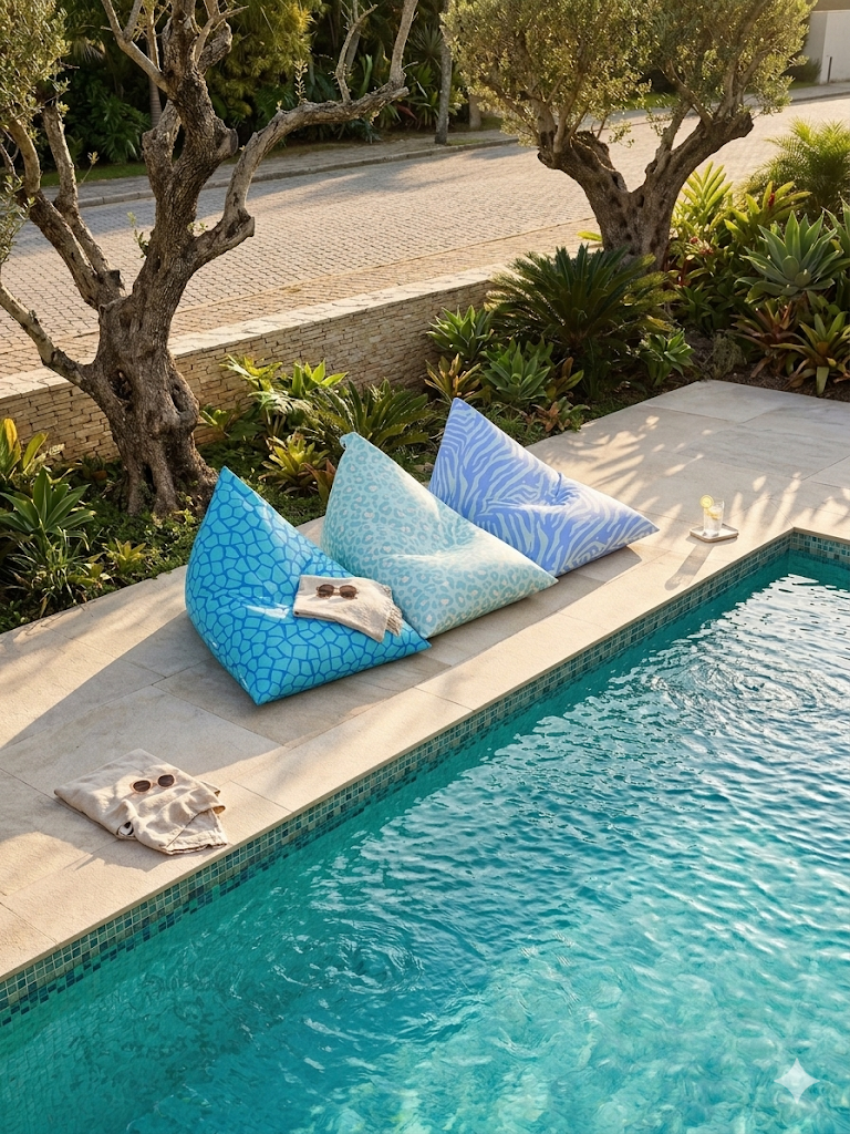 Puff/Almofada de praia, piscina ou jardim 