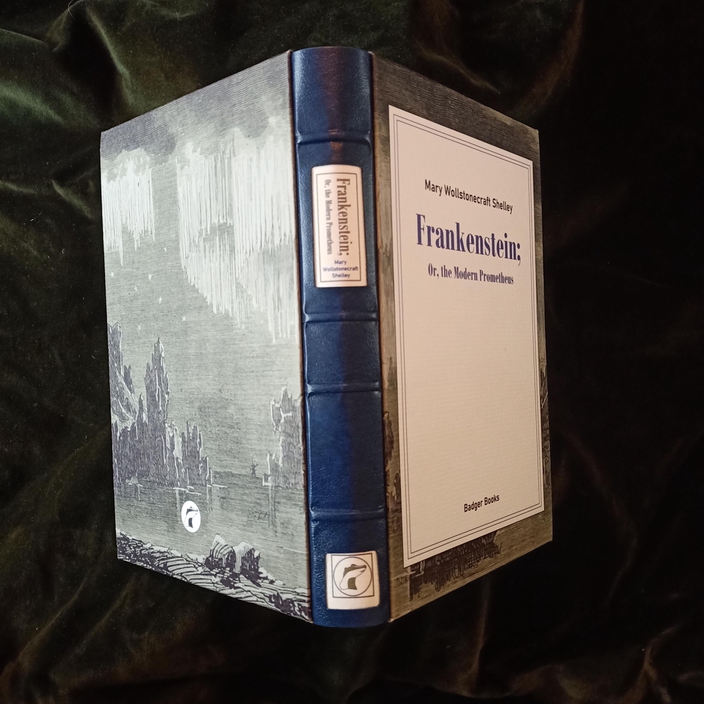 Frankenstein! Handbound, shelf bling.