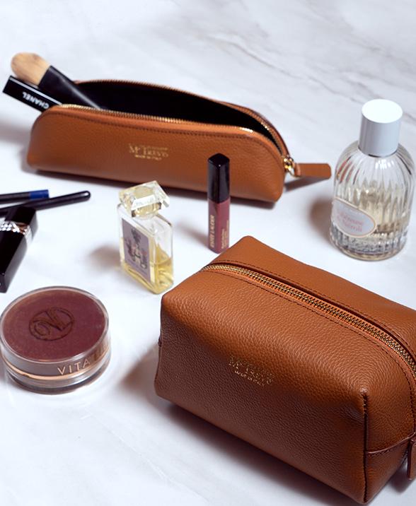 beauty e astucci in pelle