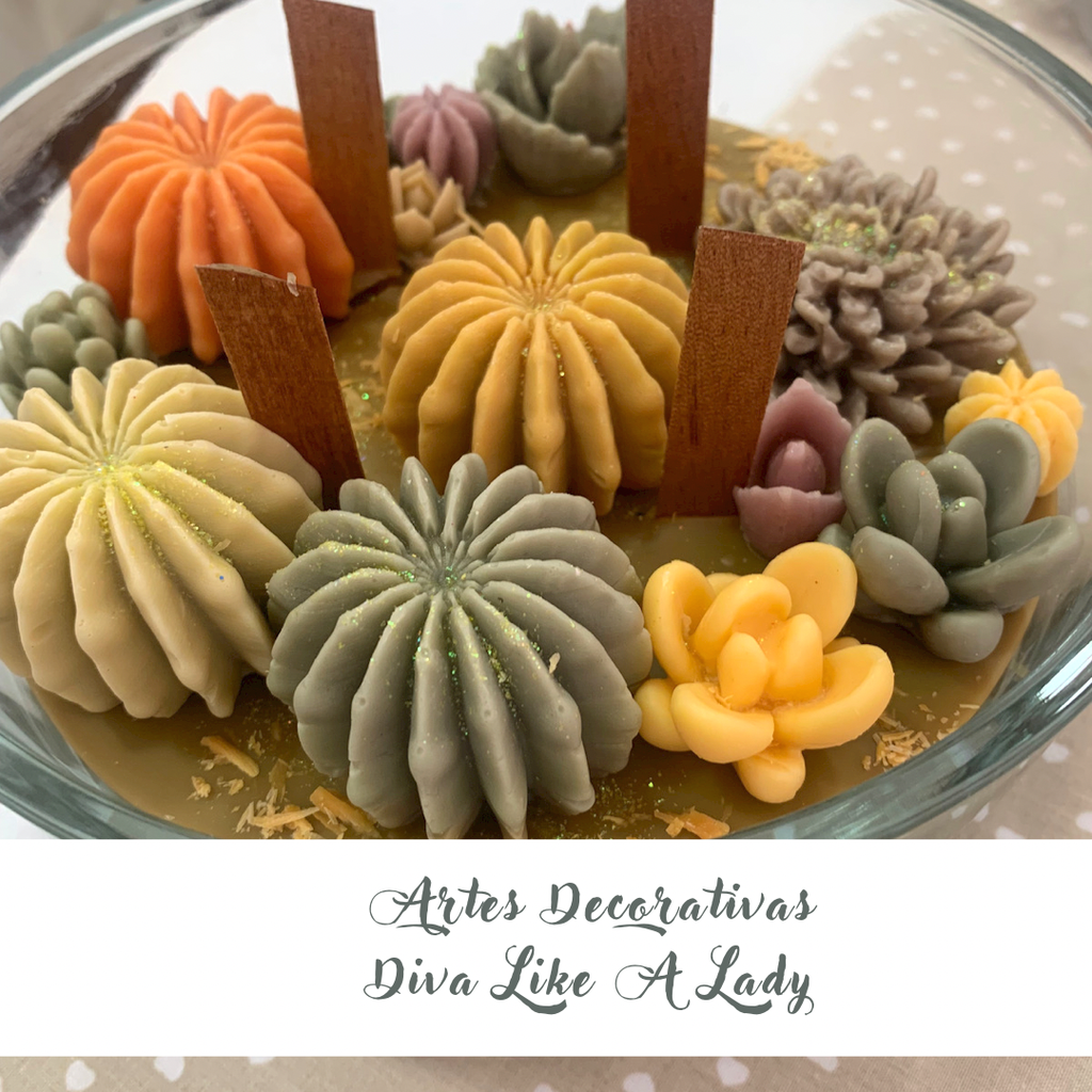 Velas  aromáticas de cera de Soja,  cera de Coco e cera de Abelha