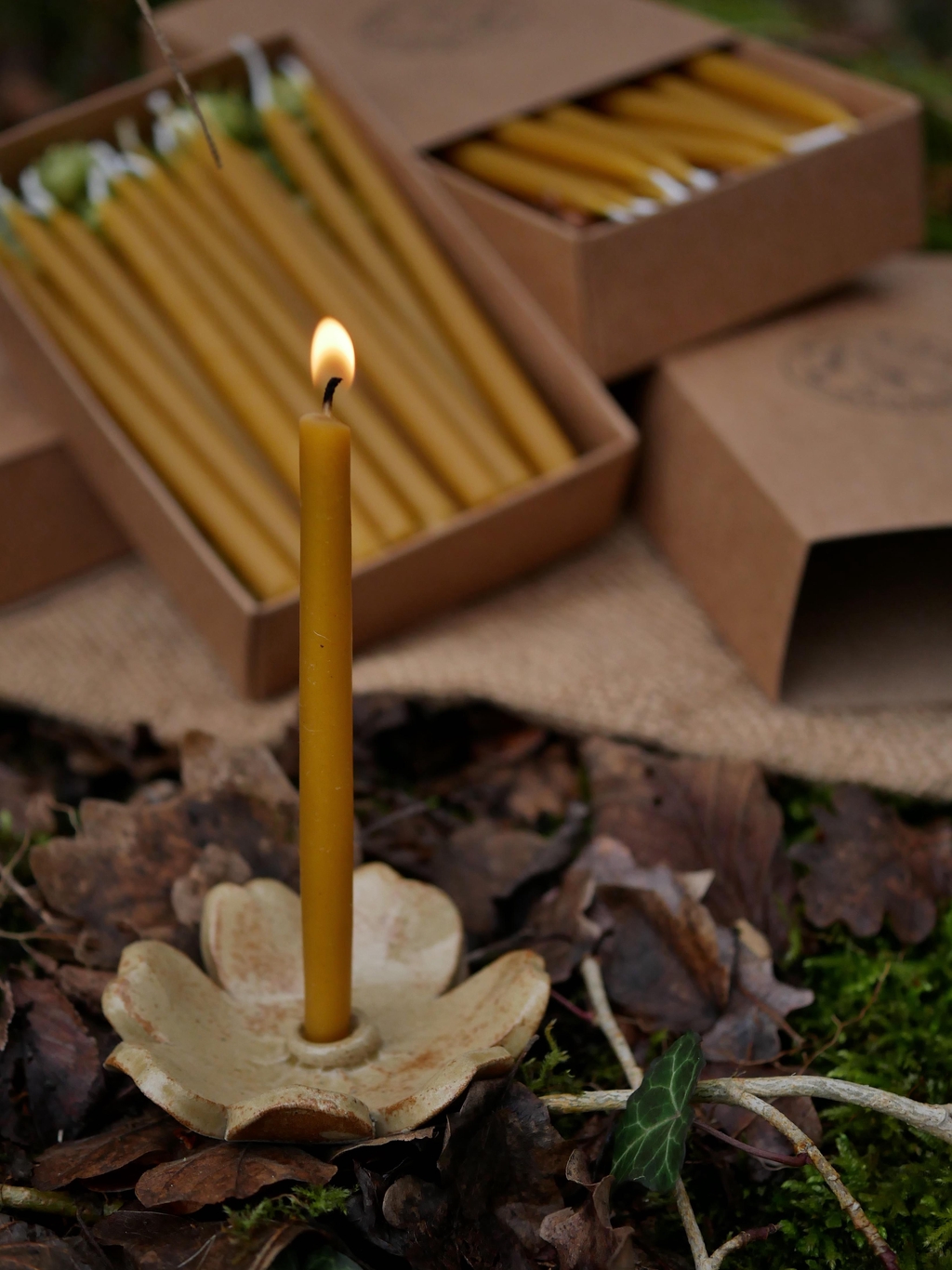 bougies RITUEL durée une heure
bougies faites à la main
bougies trempées à la main en france
coffret houblon