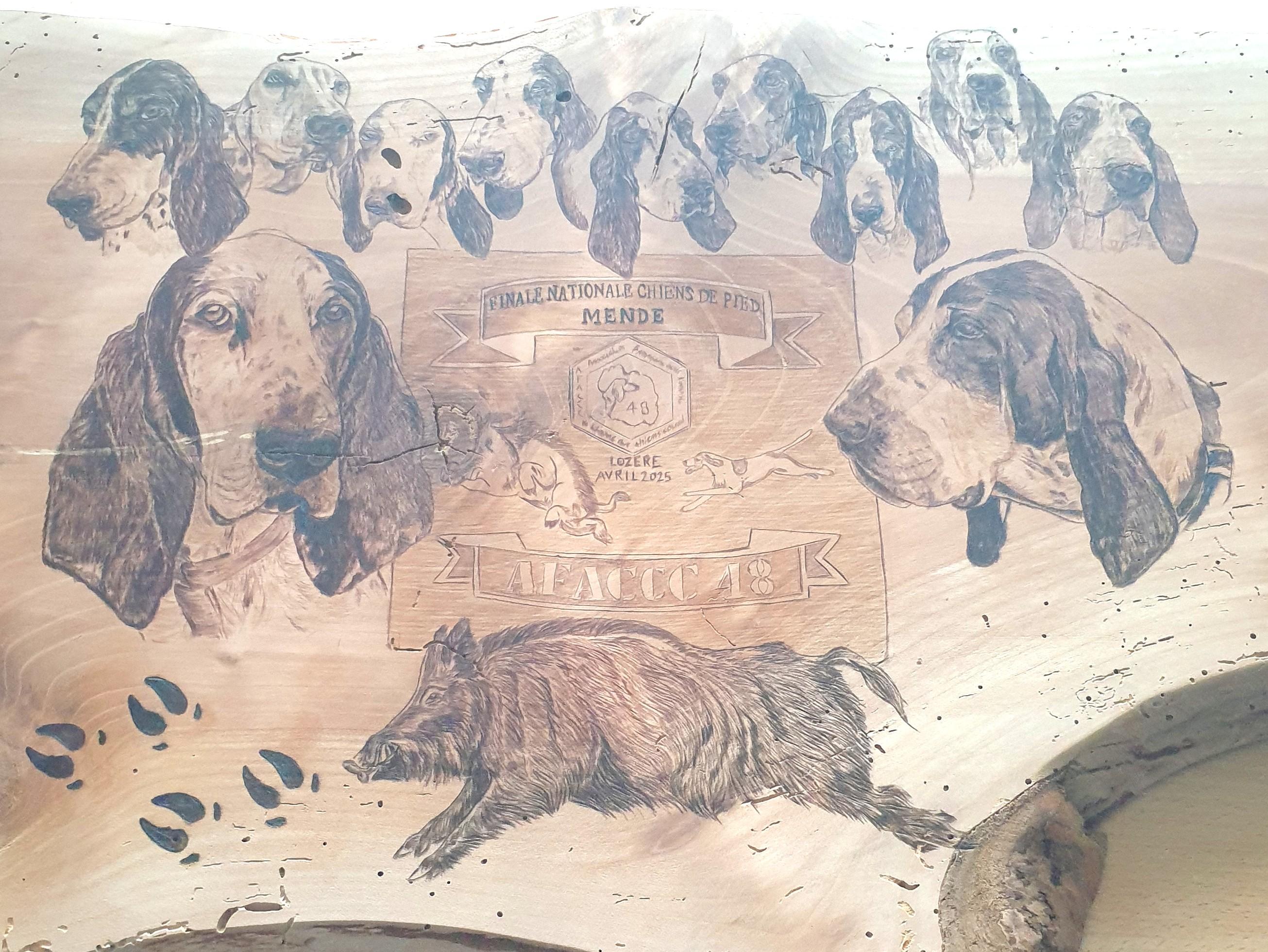 Pyrogravure sur bois faune sauvage
pyrogravure d 'animaux de la ferme vache poules portrait animaux 
pyrogravure d'animaux de compagnie chiens chats 
Cadeau chasseur chasseresse personnalisé
Art pyrogravure photographie animal sauvage
Pyrogravure fait main chasseur
Décoration chasseur faune sauvage
Œuvre d'art animalier pyrogravure bois
Cadeau chasse photographies faune sauvage
Pyrogravure Faune Sauvage Personnalisée - Cadeau Chasseur & Chasseresse
Œuvre d'Art en Pyrogravure : Faune Sauvage en Bois - Cadeau pour Chasseur
"Offrez un cadeau unique aux passionnés de chasse et de nature avec une pyrogravure réalisée à la main sur bois, inspirée de photographies de faune sauvage. Chaque œuvre est soigneusement gravée à la main, apportant une touche personnelle aux images de cerfs majestueux, de sangliers, de renards et d'autres animaux emblématiques. Parfait pour un chasseur ou une chasseresse, cette pièce d'art est un hommage à la beauté brute de la nature."