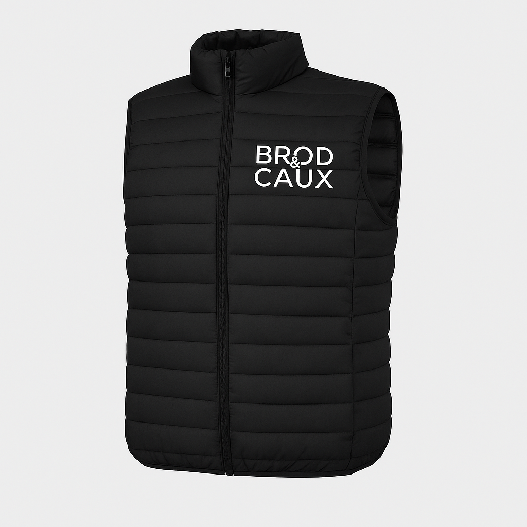 Doudoune sans manche broderie personnalisé