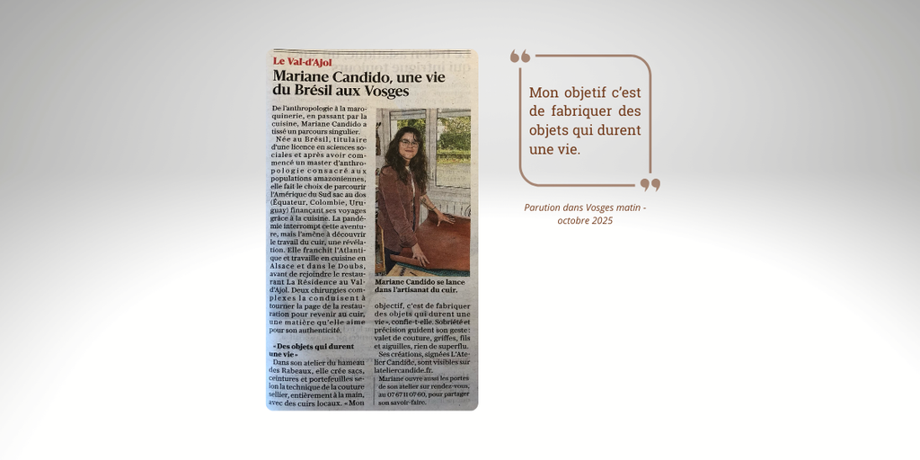 L'Atelier Candide - Vosges Matin. Du Brésil aux Vosges