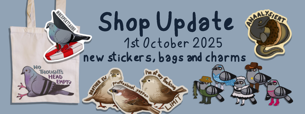 Shop Update with new stickers, bags and charms