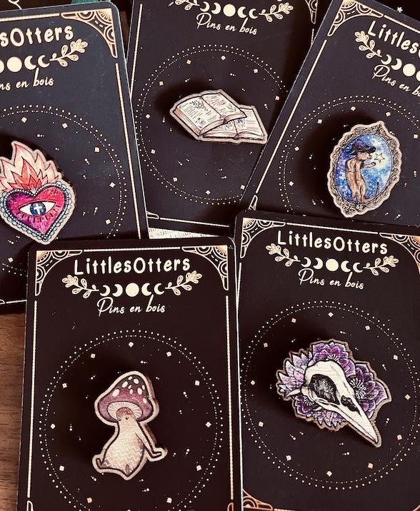 Pin's en bois