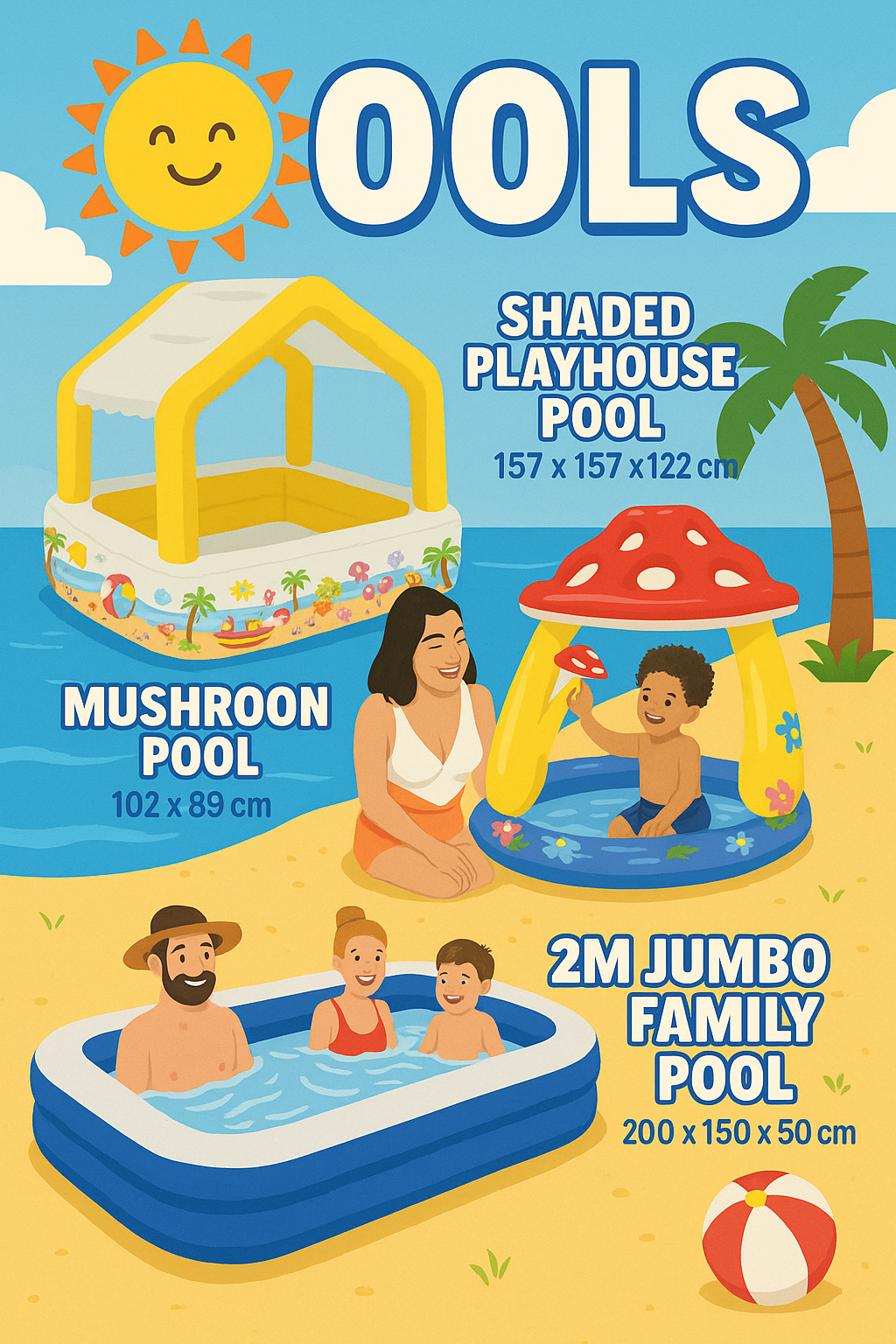 We stock pools and other outdoor summer fun