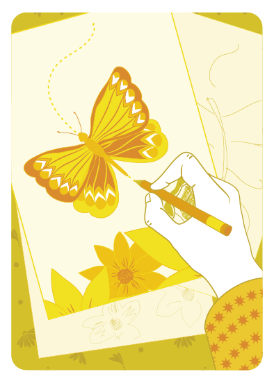 illustration du jeu d'oracle "Les 9 lumières"