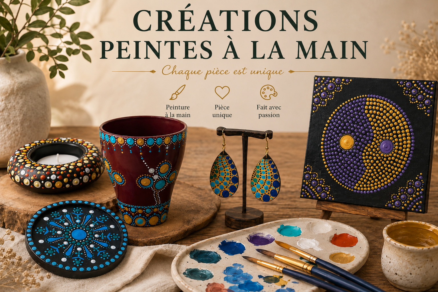 Créations peintes à la main
