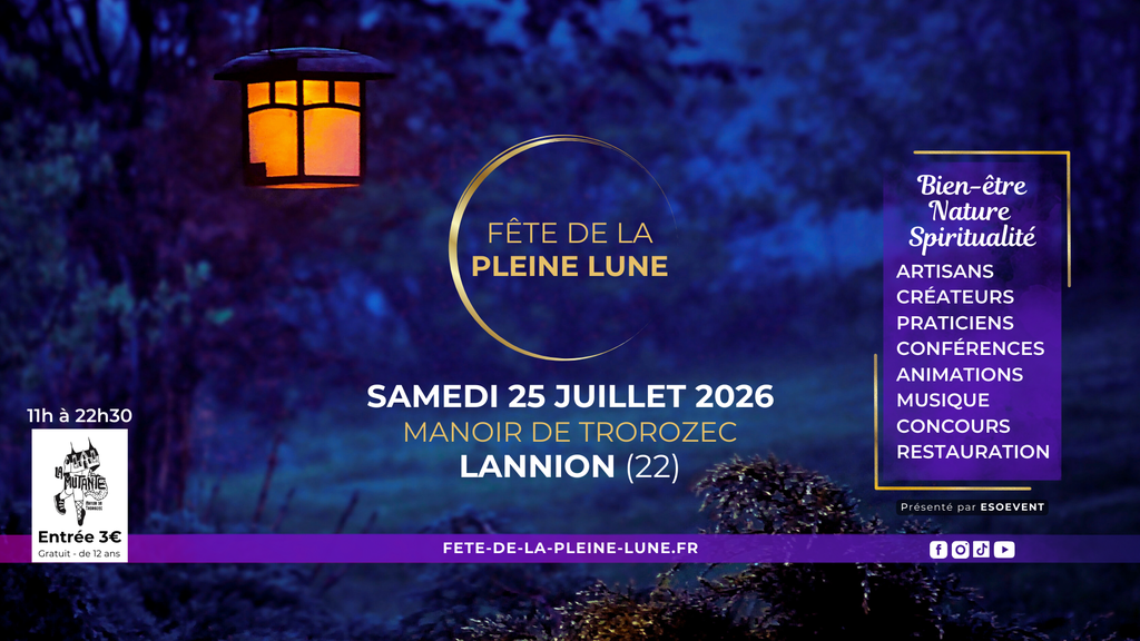 Fete de la pleine lune 2026- Manoir Trorozec à Lannion - Liwa Witch