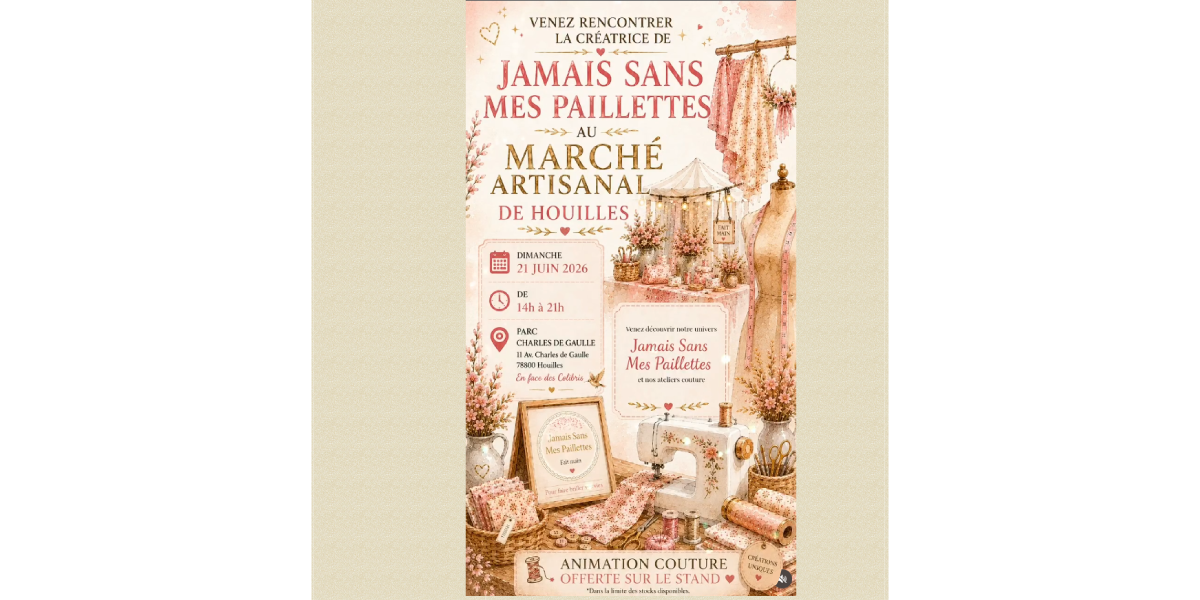 Rencontre avec la créatrice de Jamais Sans Mes Paillettes lors de la Fête de la Musique à Houilles