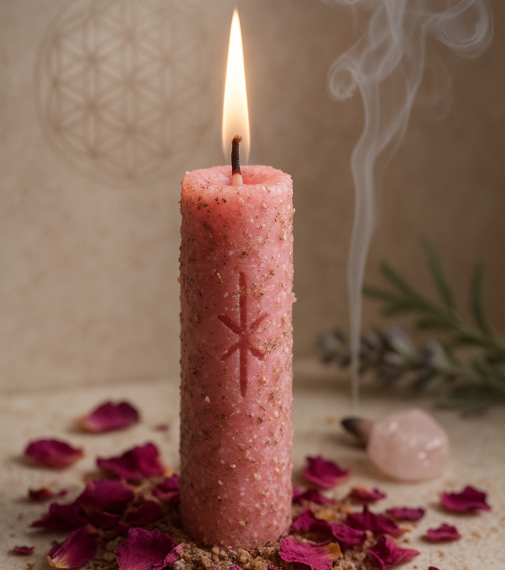 L’interprétation de la bougie rituelle - flammes