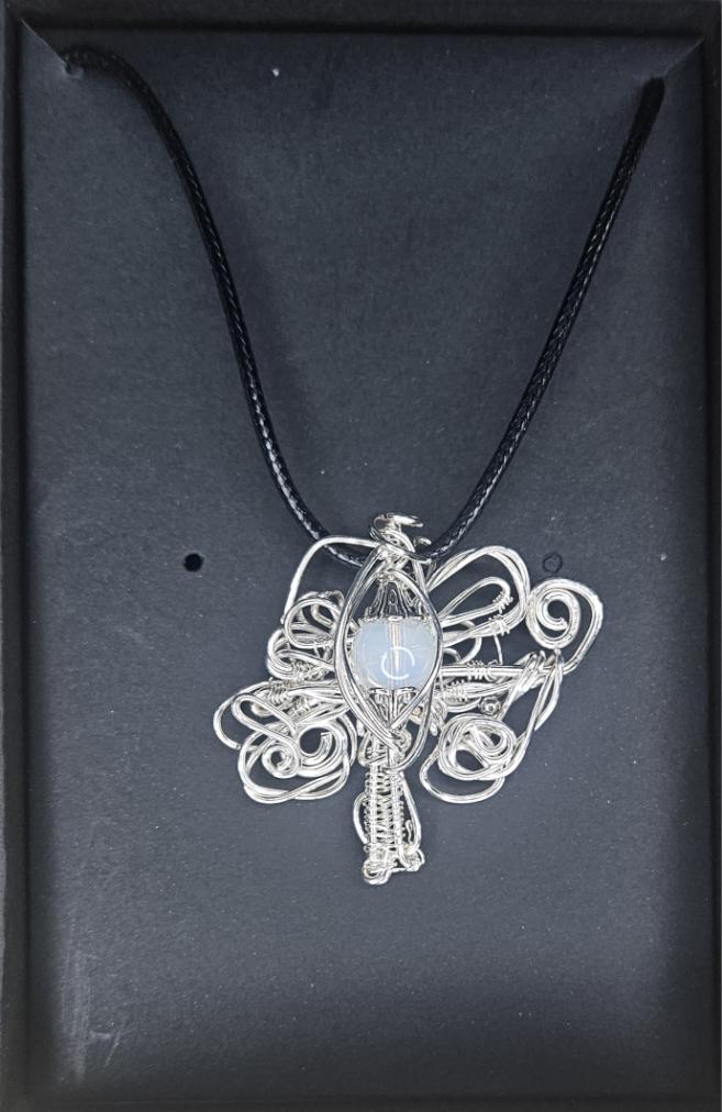 Opalite Butterfly Pendant