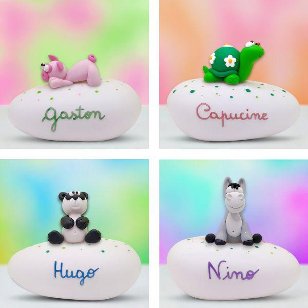 Exemples de veilleuses originales, mignonnes et rigolotes personnalisées avec des prénoms.