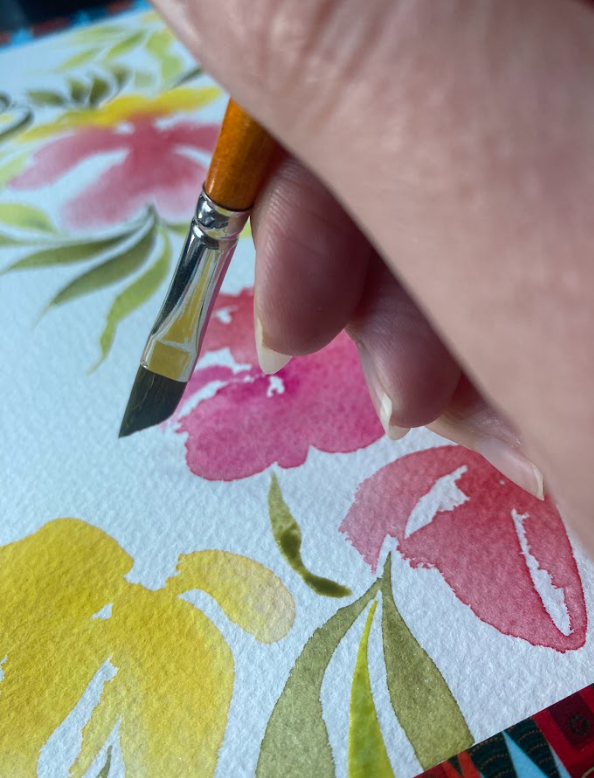 Je propose des ateliers d'initiation, niveau  débutant, pour apprendre à utiliser l'aquarelle. 

Avec des exercices simples et faciles, vous repartez de cet atelier avec les bases de l'utilisation de cette peinture.