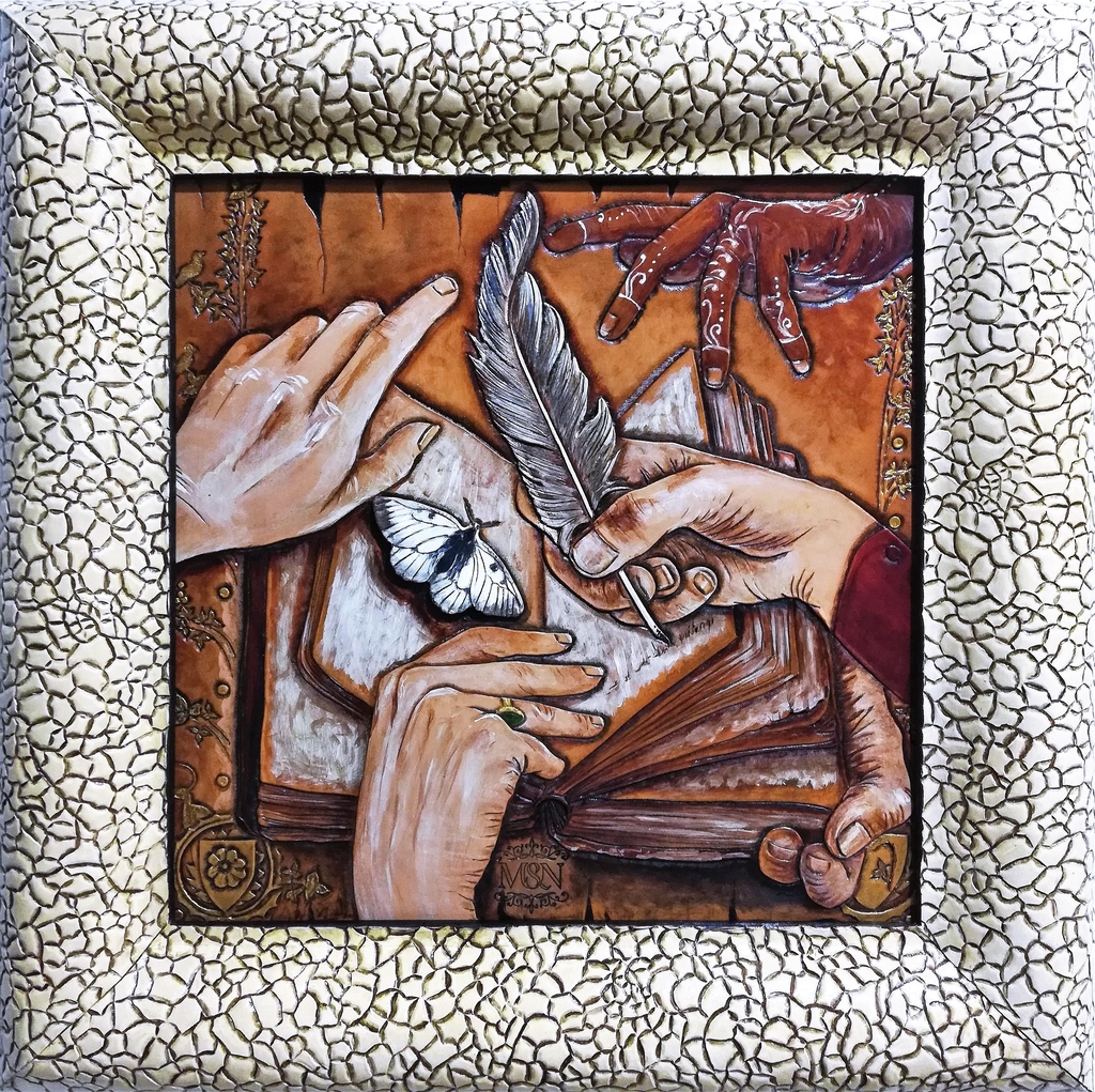 Atelier d'art du cuir, cuir repoussé