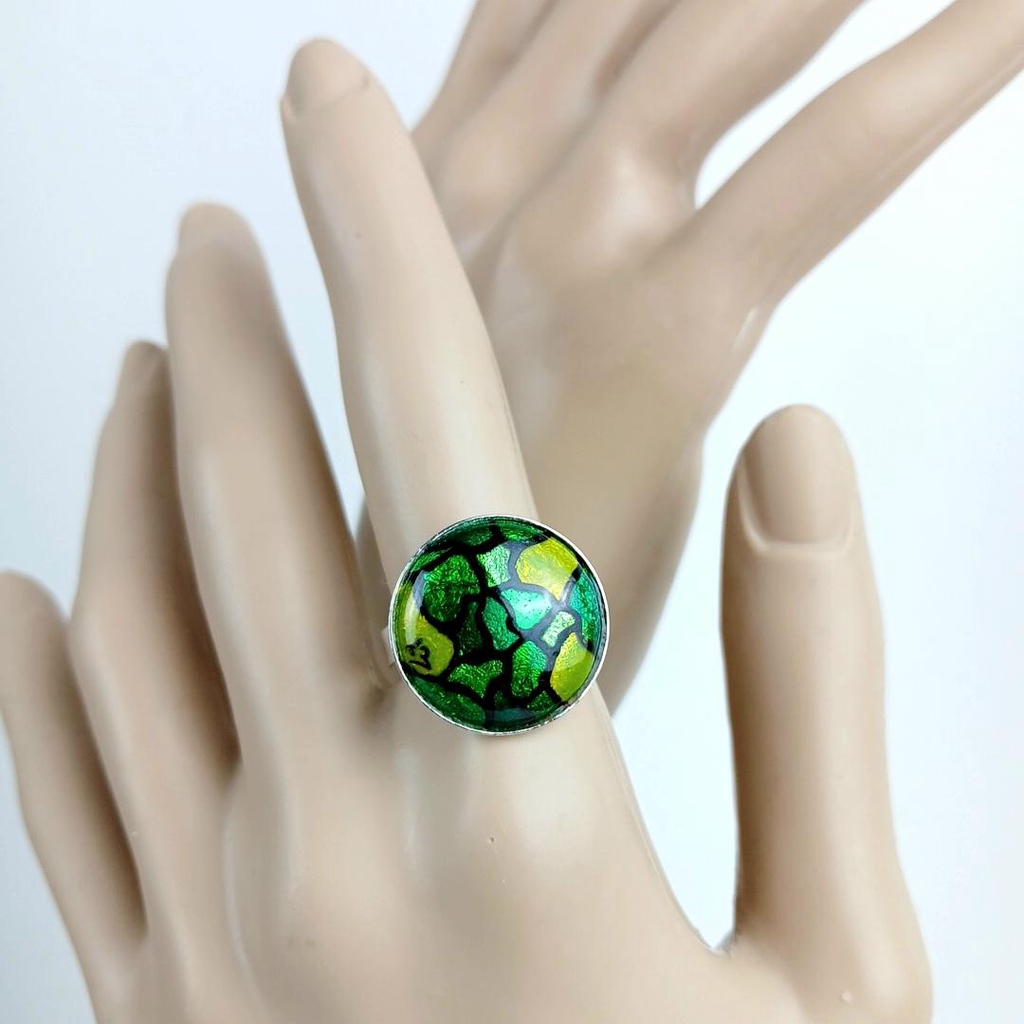 Bagues, bracelets et autres en émail sur montures argent