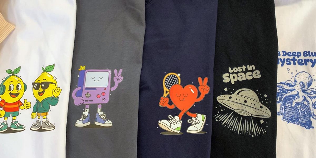 Selection of Ding Ding Duck Tees
