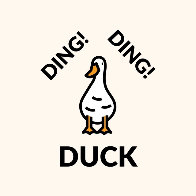 Ding Ding Duck Logo