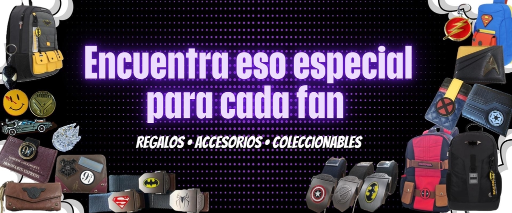 Regalos geek para fanáticos de Marvel, DC Comics, Harry Potter, Dune, Star Wars, Back to the Future, anime y videojuegos disponibles en La Zona Fantasma.