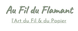 Au fil du flamant, création de carnet et objets brodés