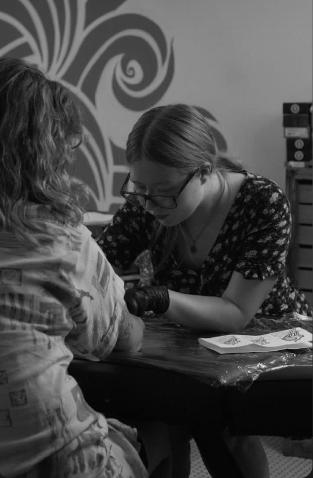 From here I’ll be selling all of my tattoo merch, anything from prints, mirrors t-shirts 