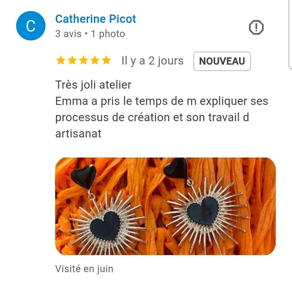 Avis positif Google L'Atelier Basalte 
