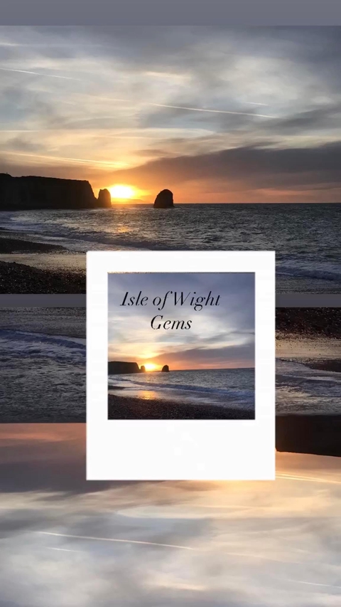 Isle of Wight Gems. Fluid art made on Isle of Wight.