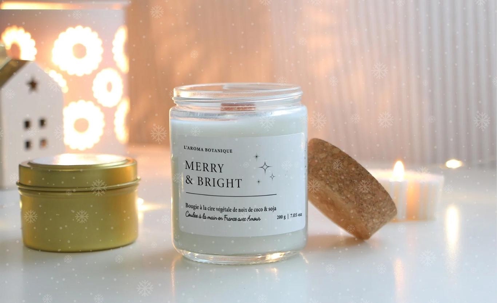 Collection de bougie artisanale 
Parfums de noël festif 
Idée cadeau 