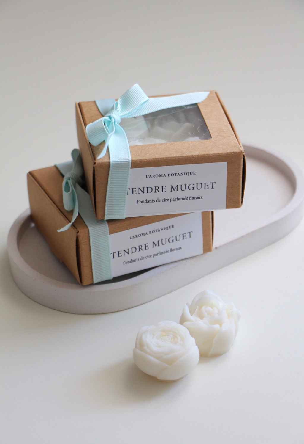 Bougies artisanales florales