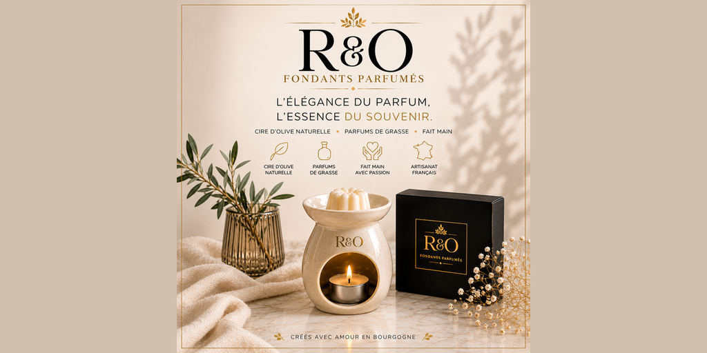Fondants parfumés artisanaux R&O-cires parfumées décoratives pour brûleur, senteurs maison et ambiance cocooning