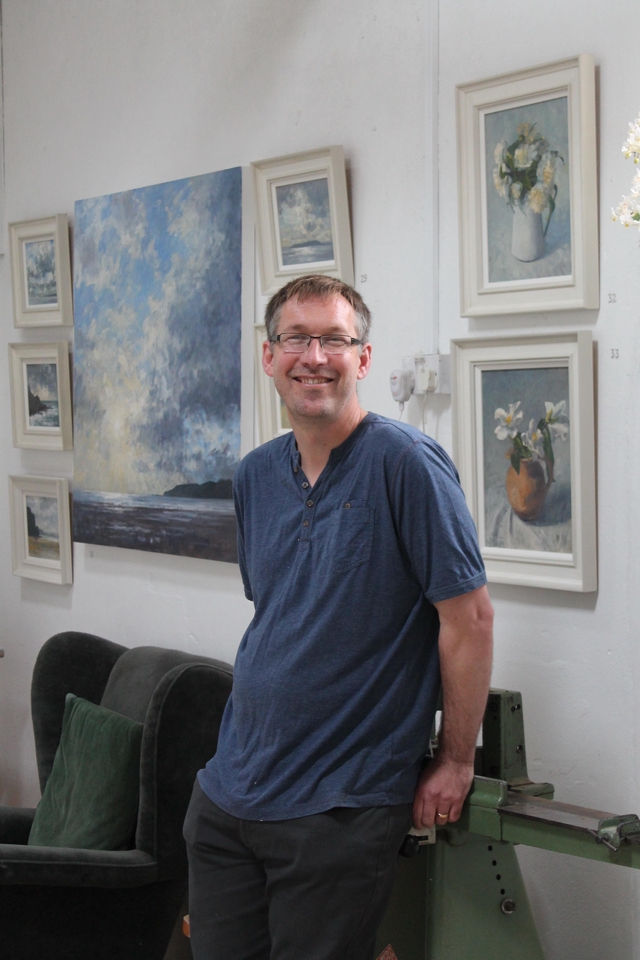 Colin WiIley in the studio