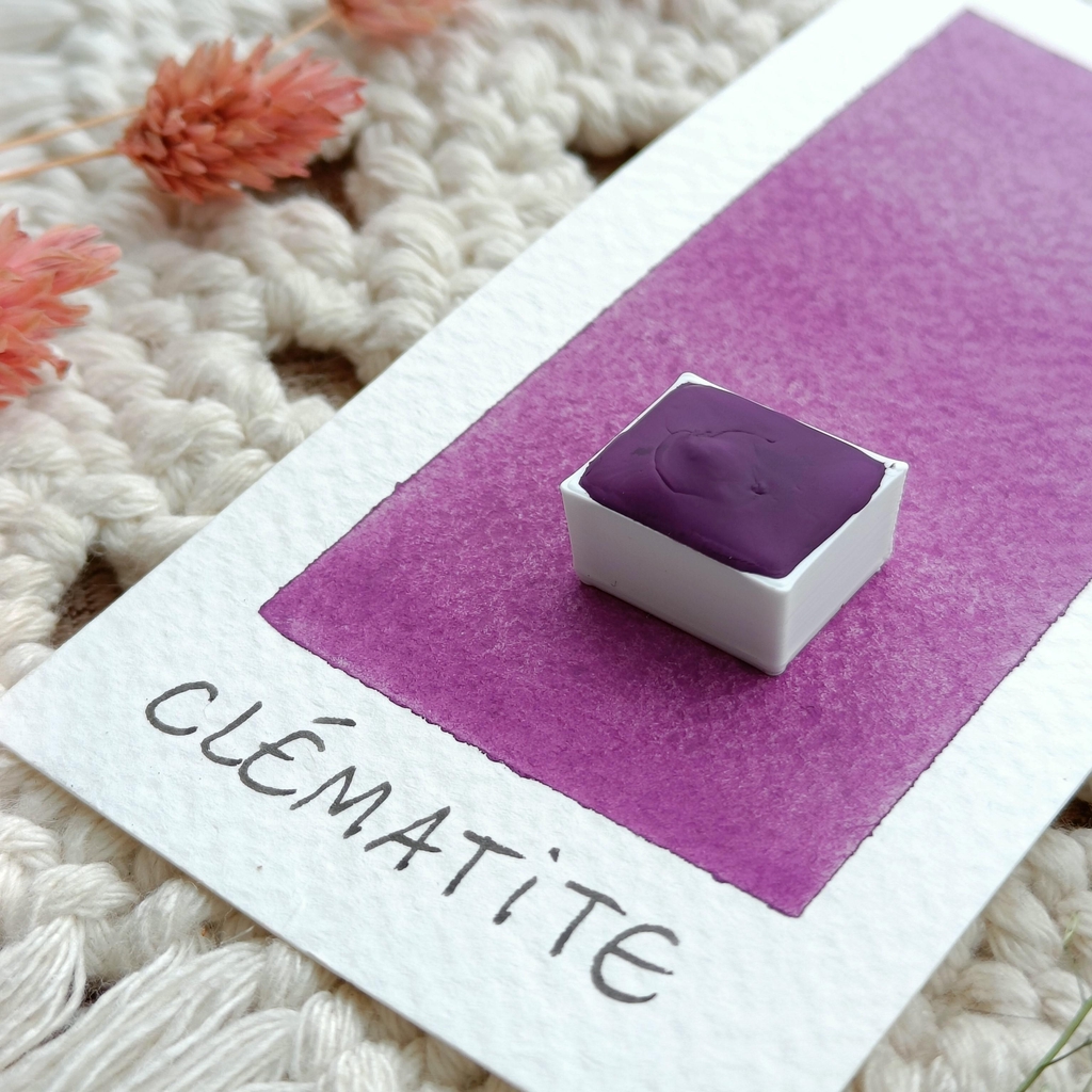 demi-godet mate peinture aquarelle artisanale