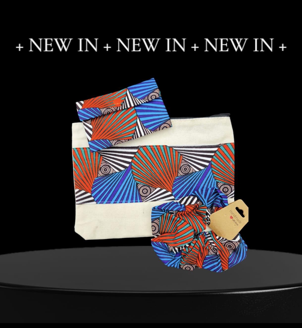 Ensemble pochette porte carte chouchou