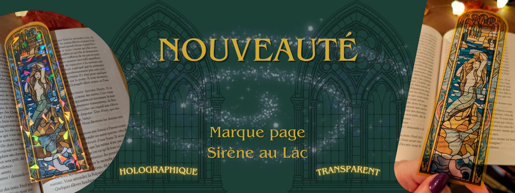 Marque page Sirène au Lac
