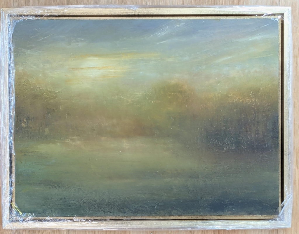 All Winter I have been Waiting for the Sun, Oils on paper on board, 2026