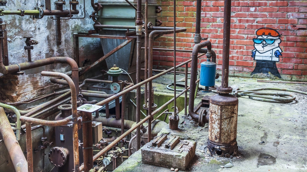 Tag dans une ancienne papeterie