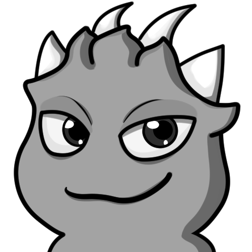 L'image en noir et blanc montre le regard malicieux de Niout, petit héro habitant de l'Antre du Dragon