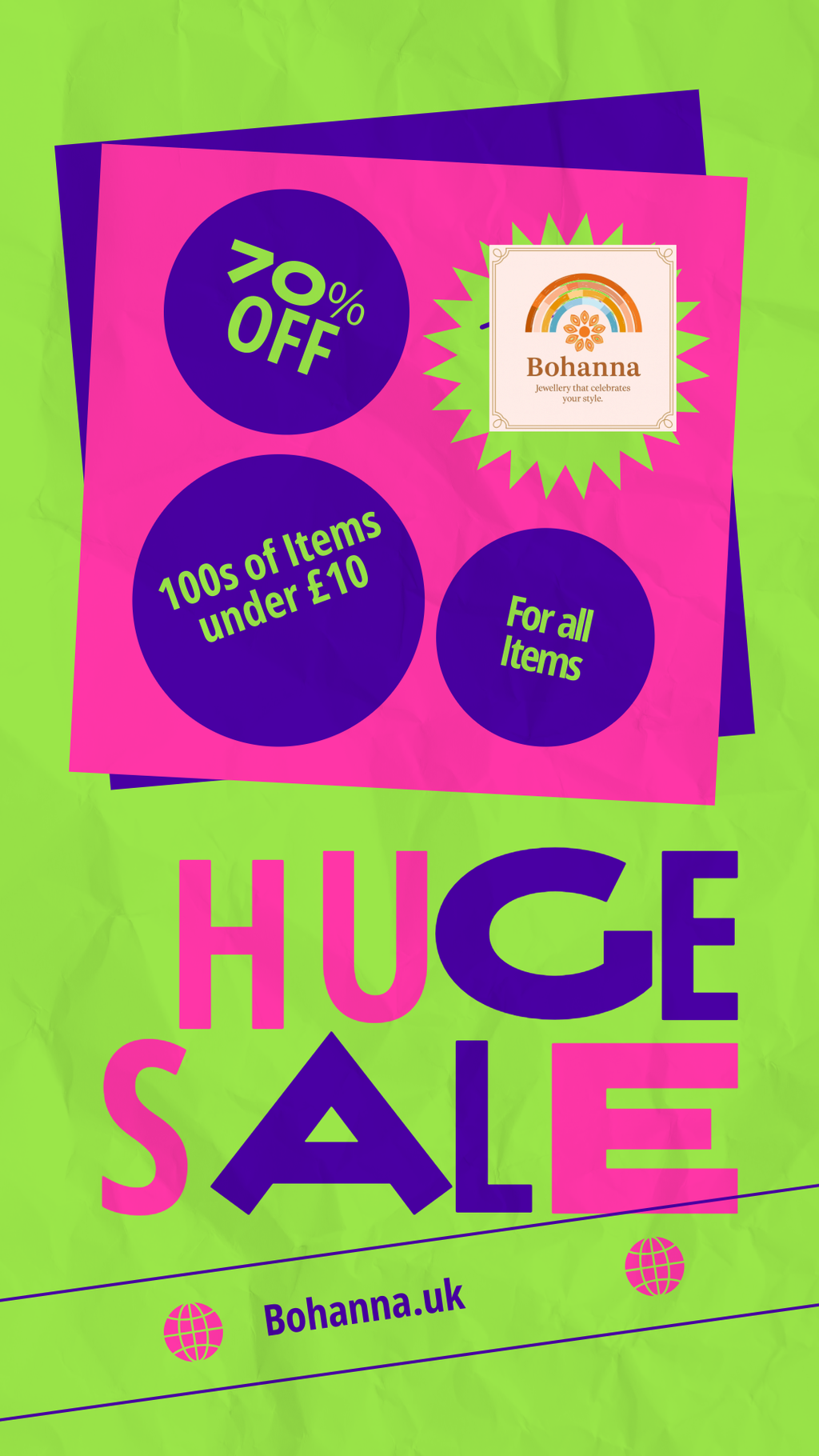 Massive 70%clearence while stock Lasts 