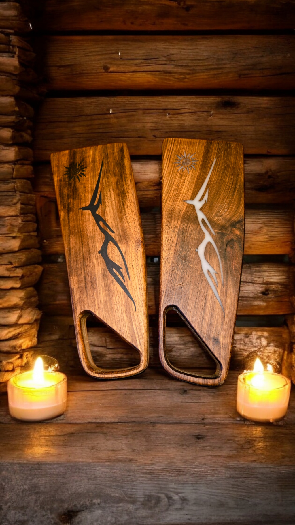 Planche à découper personnalisée en teck