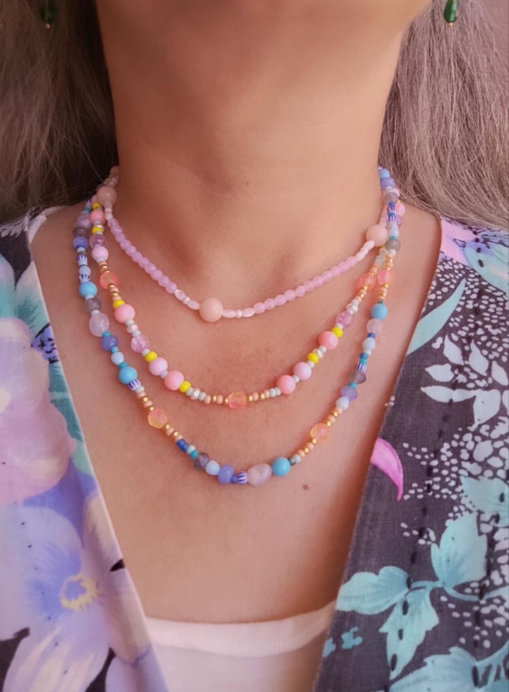 333Kri Bijoux colorés, la collection Colliers, pièces uniques, fait main en France.