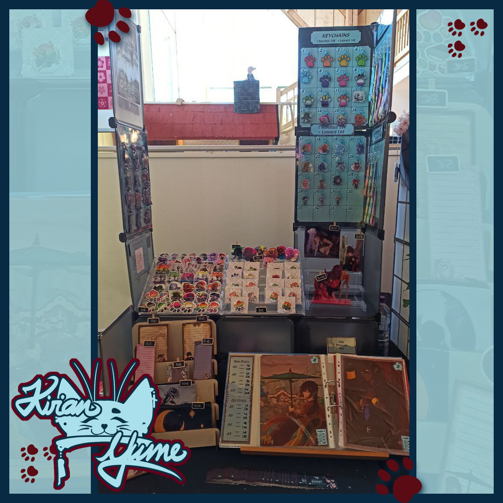 planned cons 2026
- Frankenmexx I (Nuremberg) 02.05. with an own booth
- Yumekai (Memmingen) - 09.05. to 10.05. with an own booth
- Hana & Spring Con (Königsbrunn) - 23.05 to 24.05 with own booth
- PopCon Bodensee (Bodensee) 06.06. to 07.06. with own booth
- Natsukon (Coburg) 22.08. with own booth
Frankenmexx II (Nuremberg) 14.11. with own booth