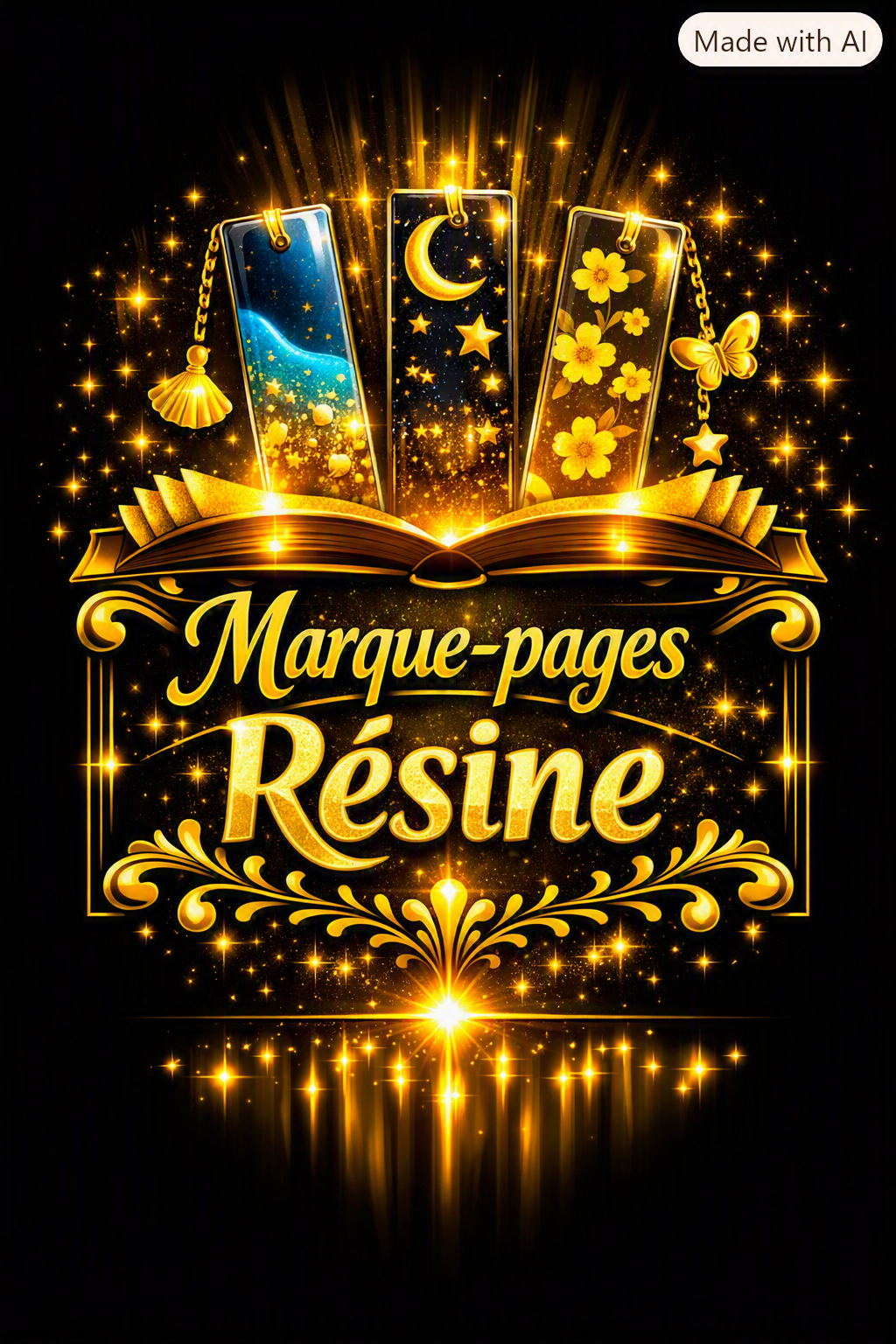 Marque-pages resine