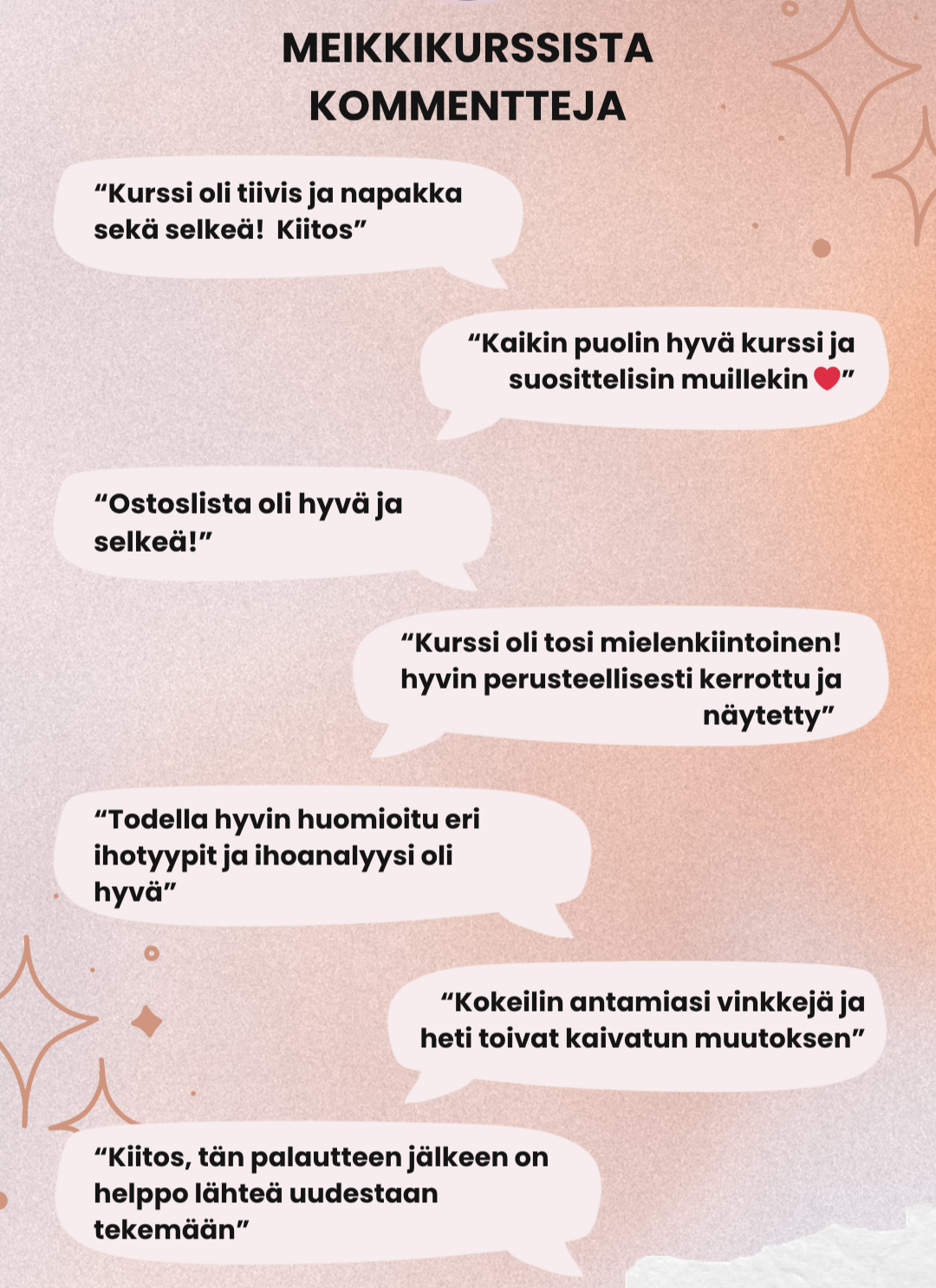 Aikuisen naisen meikkikurssi (verkkokurssi)