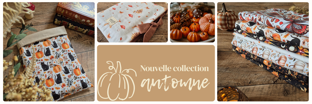 Bannière présentant la collection automne des accessoires de livre