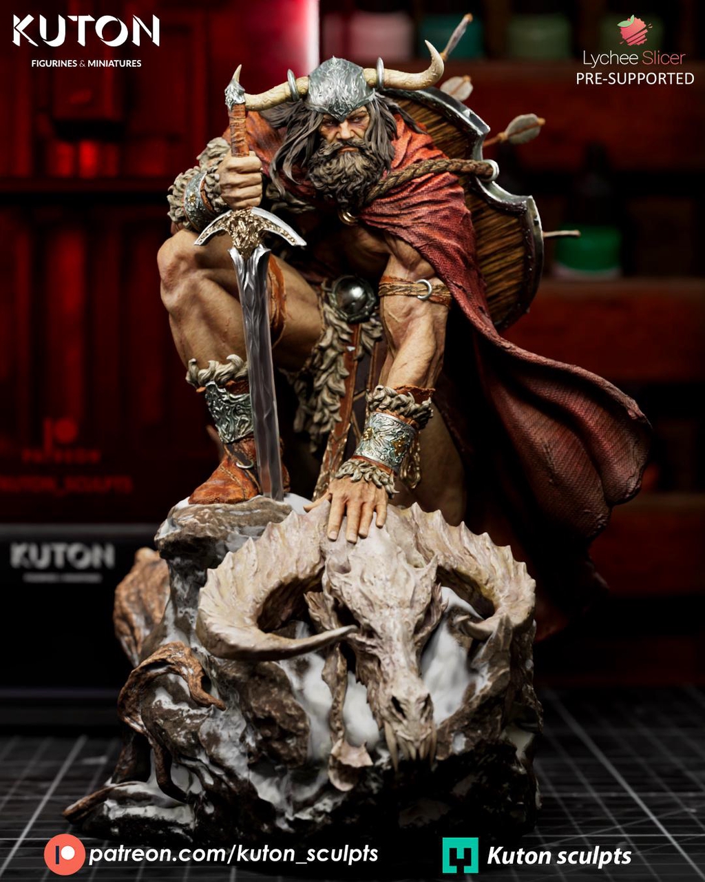 statue fan art heroic fantasy / steampunk