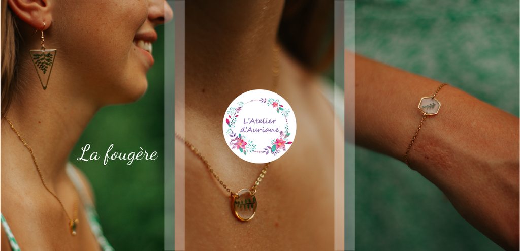 Bijoux en fleurs séchées