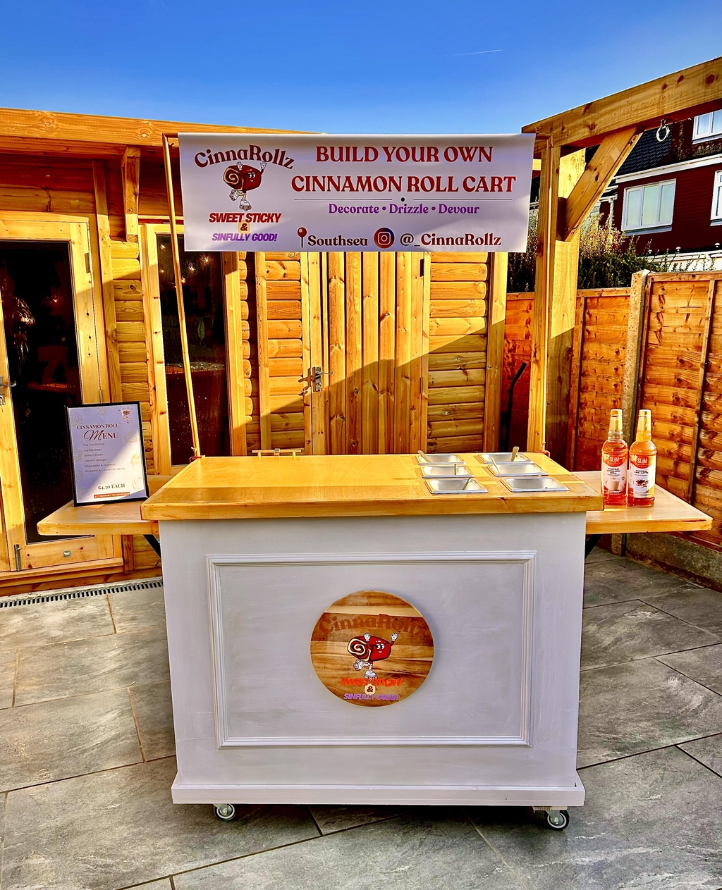 Hire us and our cinnamon rolls for your event, weddings, birthday, corporate.